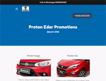 Tablet Screenshot of buyprotoncars.com